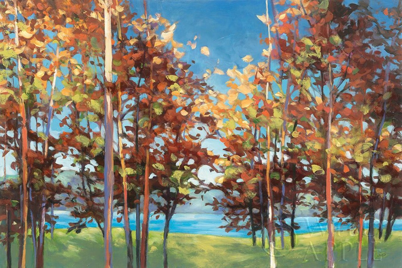 Kaleidoscope Bright Blue Poster Print by Julia Purinton - Item # VARPDX37739